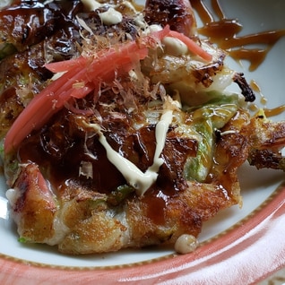 たこ焼き粉で作るお好み焼き風白菜焼き！